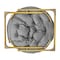 Flash Furniture GraySoft Gold Faux Fur Folding Saucer Chair FV-FMC-025-GY-SGD-GG - alternate 3
